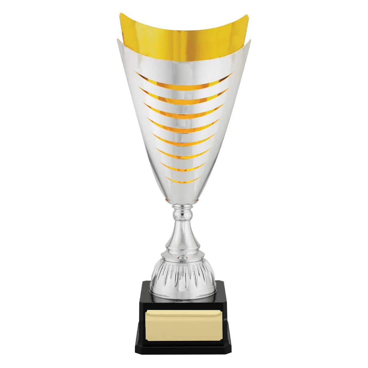 -gold Silver / gold ferrata cup with plastic / metal construction