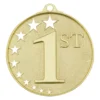 mh951g-gold Gold first place stars with metal construction