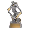 29711a-silver Silver flag bowler with resin construction