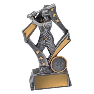 Silver flag - female with resin construction