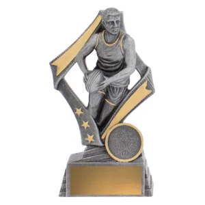 Silver flag - male with resin construction