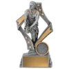 29788b-silver Silver flag player - male with resin construction