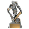 29713b-silver Silver flag player - male with resin construction