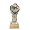 -gold Silver / gold flame tower-boxing with resin construction