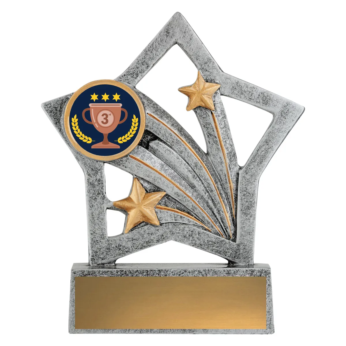 asf193-silver Silver flash - 3rd place with resin construction