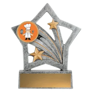 Silver flash - chef with resin construction