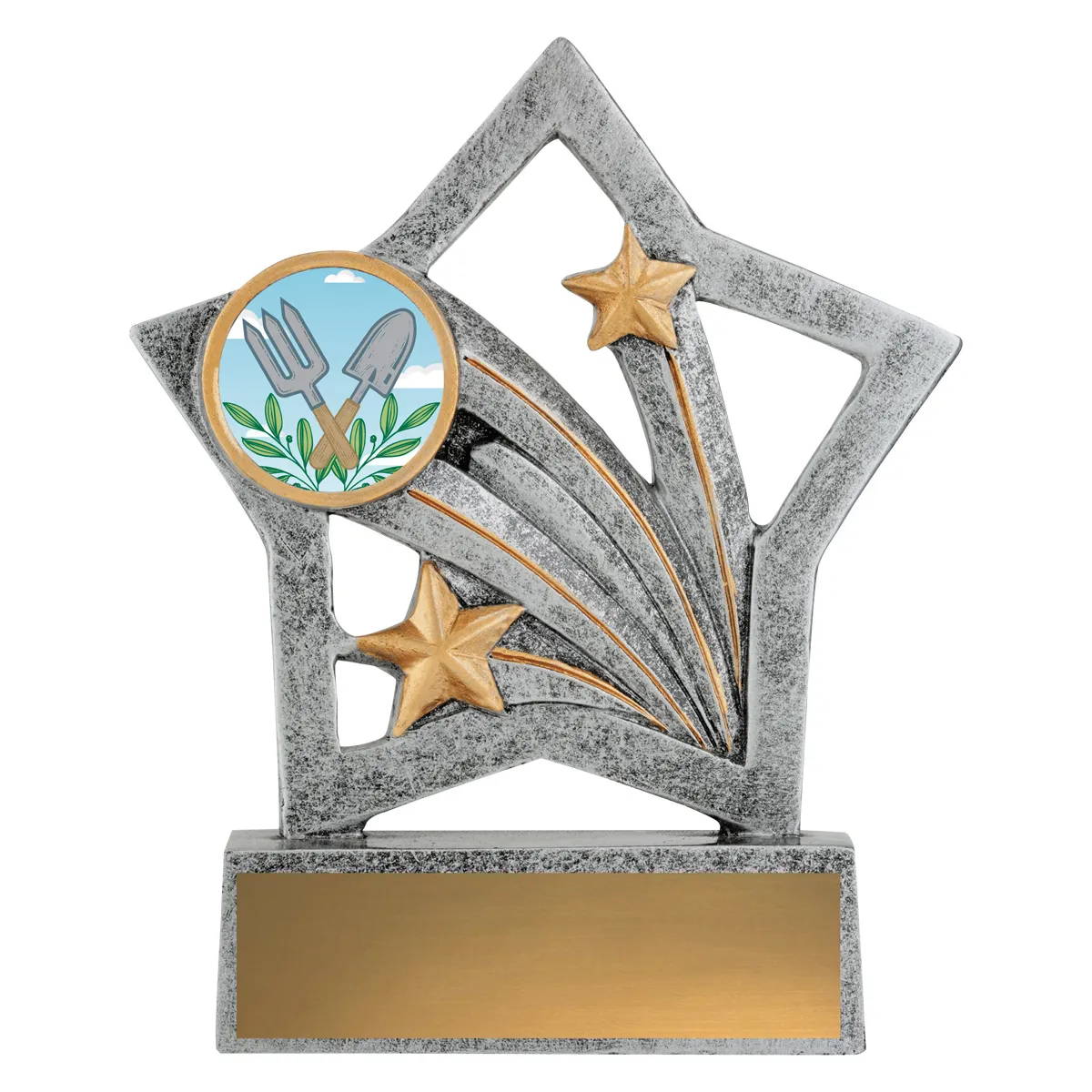 asf166-silver Silver flash - gardening with resin construction