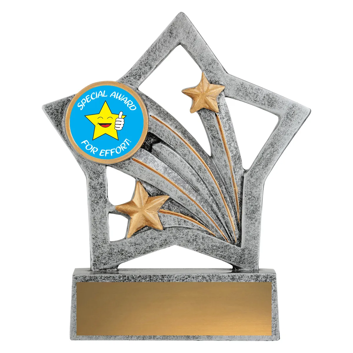 asf131-silver Silver flash - special award with resin construction