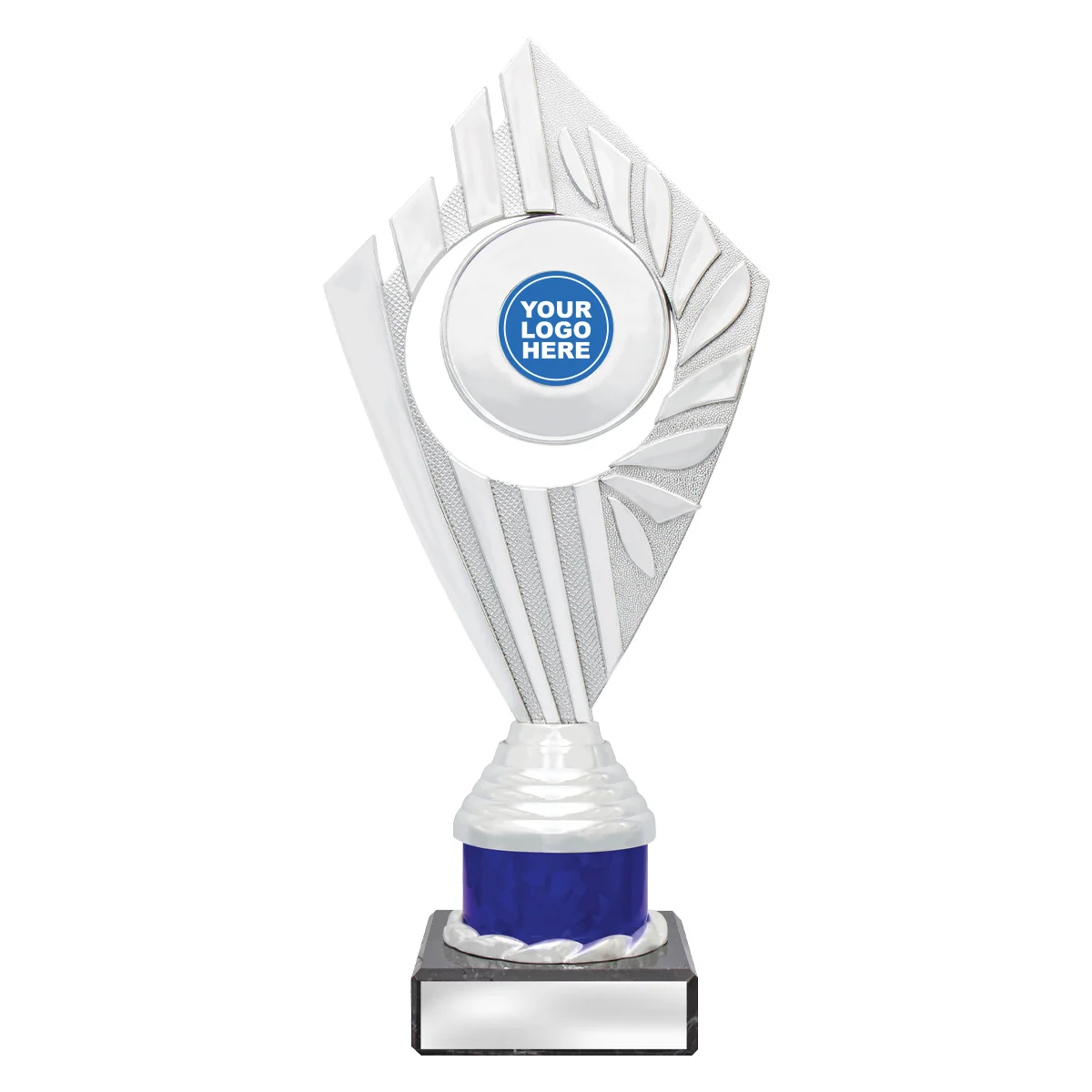 fly23b-blue Blue flyer series - silver / blue with plastic / marble construction