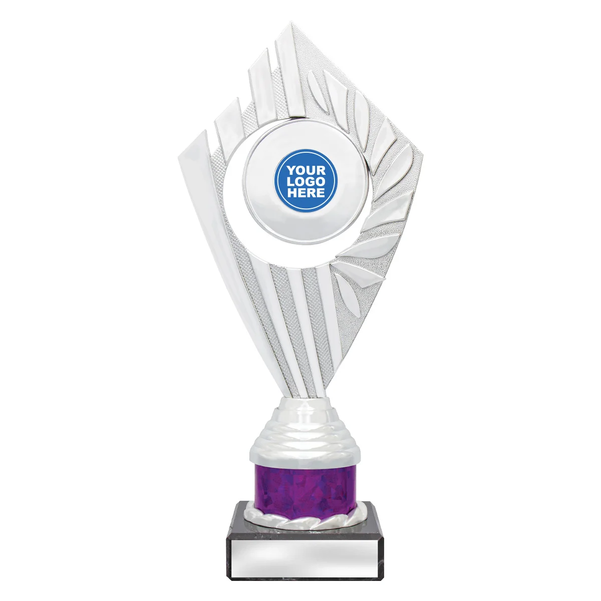 fly28b-purple Purple flyer series - silver / purple with plastic / marble construction
