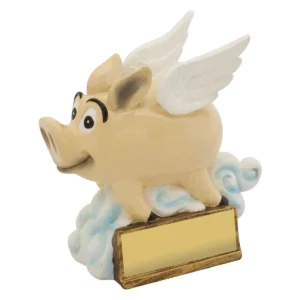 Pink flying pig low chance with resin construction