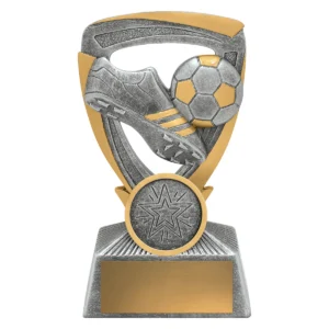 Silver football armour with resin construction