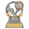 a1938a-silver Silver football comet with resin construction