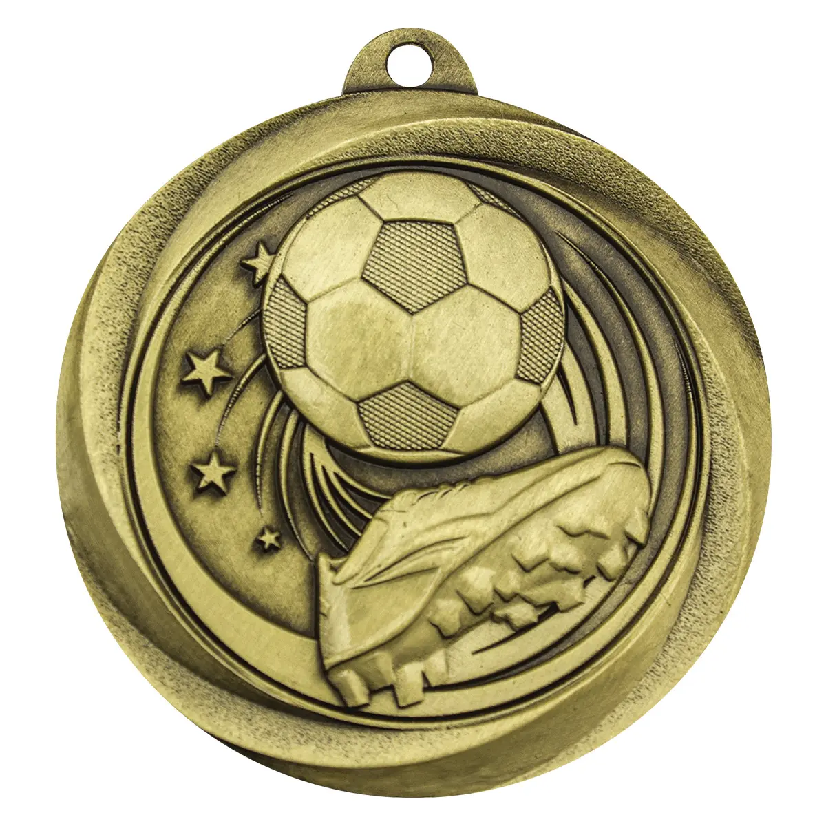 me904g-gold Gold football econo with metal construction