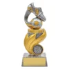 ur80a-silver Silver football flame with resin construction