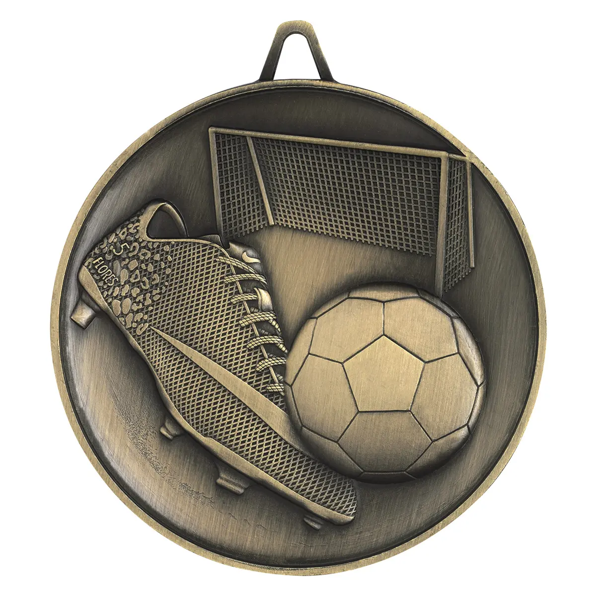 m9304-gold Gold football heavyweight with metal construction