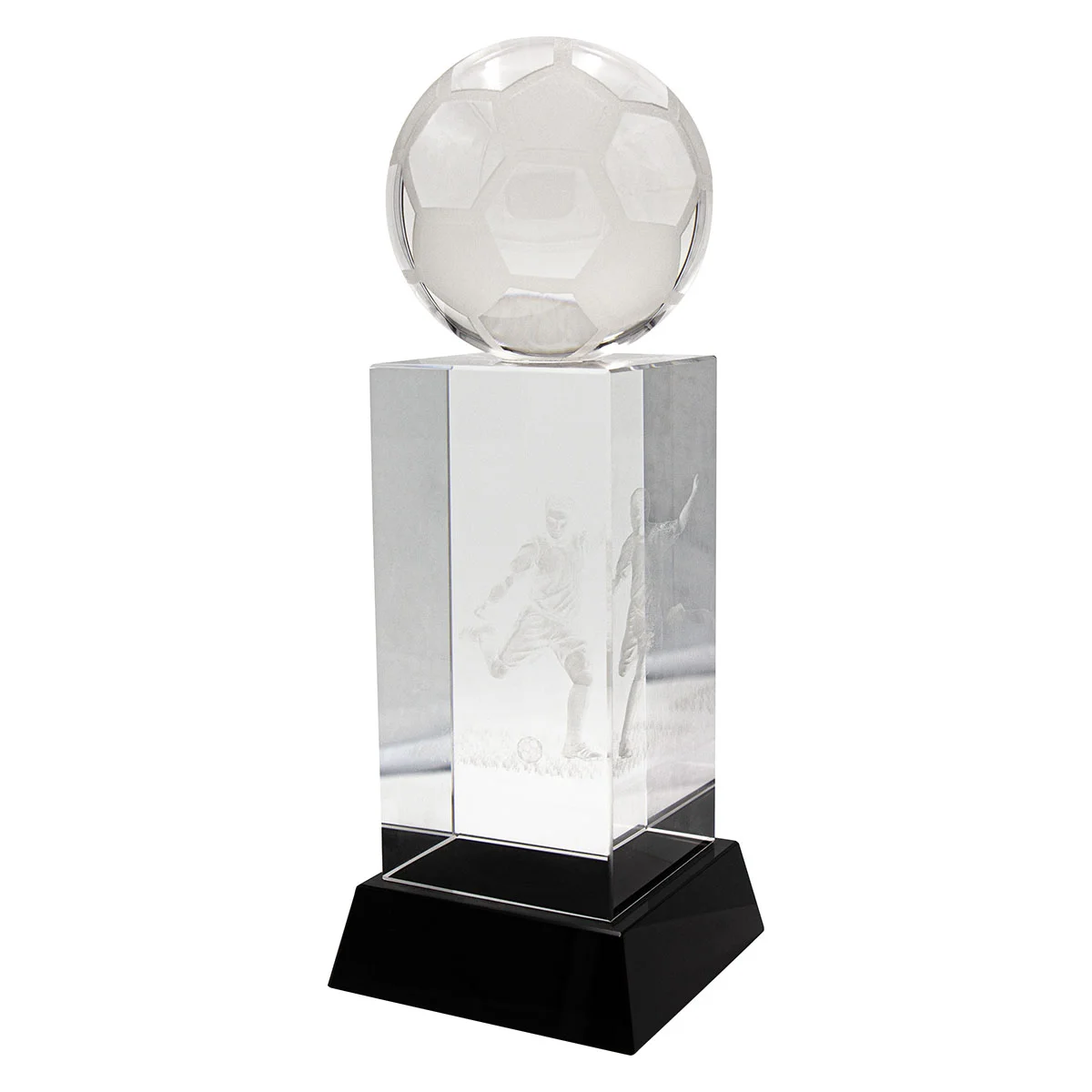 Football hologram crystal with crystal construction