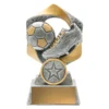 a2638a-silver-and-gold Silver & gold football hype with resin construction
