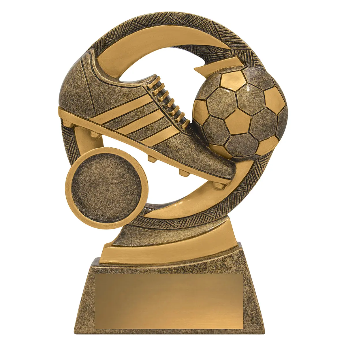 a3638a-gold Gold football mirage with resin construction
