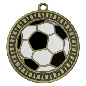 Gold football spark with metal construction