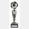 -silver Black / silver football stand with plastic / marble construction