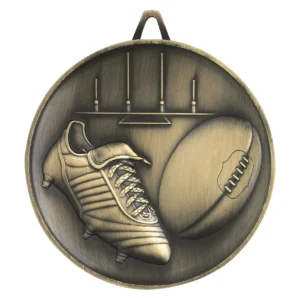 Gold footy heavyweight with metal construction