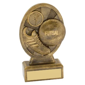 Gold futsal compass with resin construction