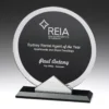 gk427m-black-grey-bg Black glass black mirror with glass / metal construction