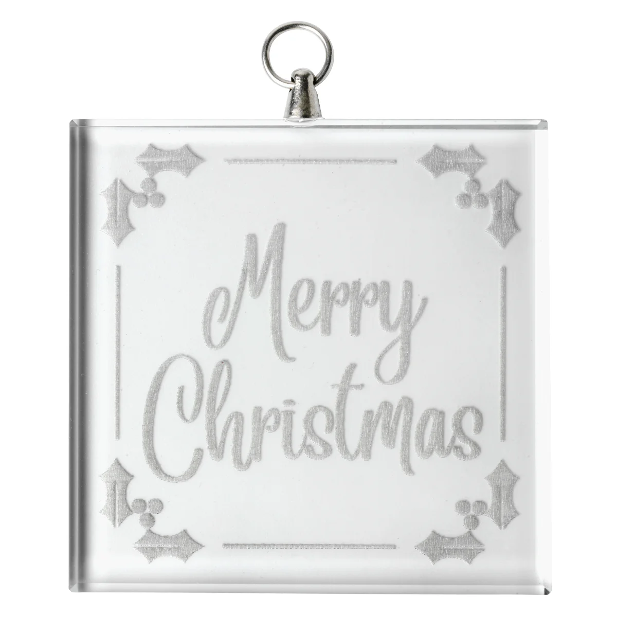 cm604 Glass medal - square with glass construction