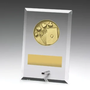 Glass plaques - cards with glass construction