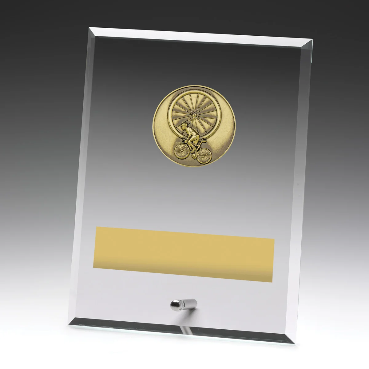 Glass plaques - cycling with glass construction