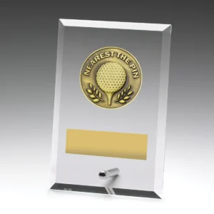 Glass plaques - nearest the pin with glass construction