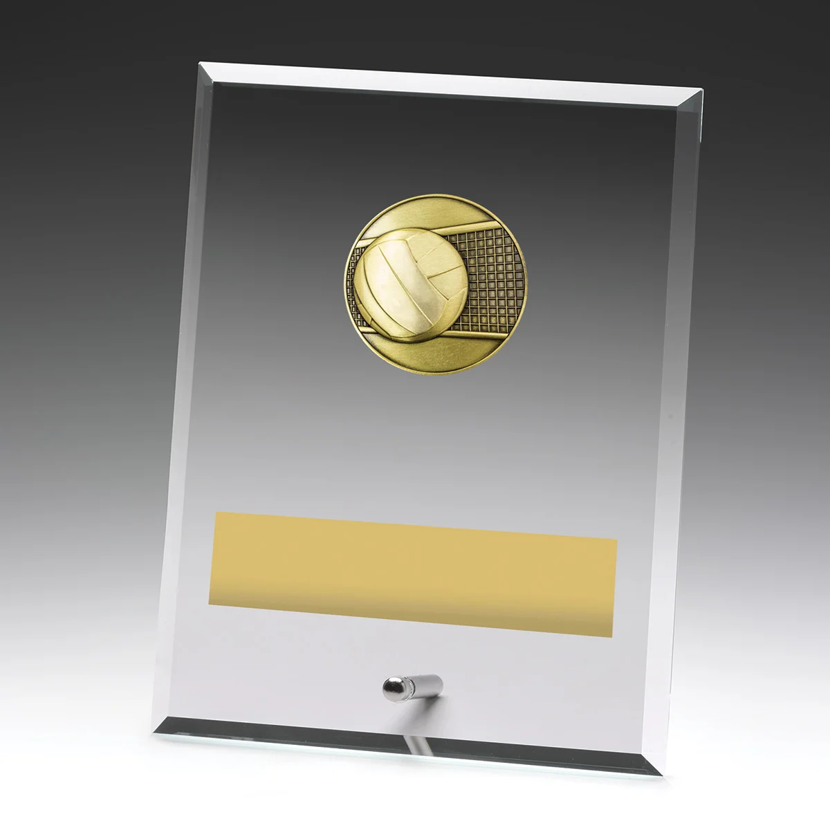 dy127c-grey-bg Glass plaques - volleyball with glass construction