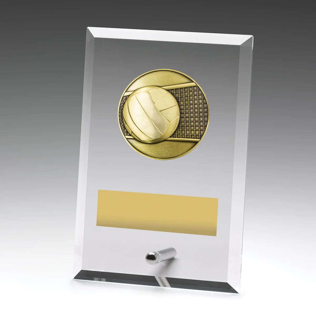 dy127a-grey-bg Glass plaques - volleyball with glass construction