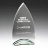 cg419-grey-bg Glass spear award with glass / metal construction