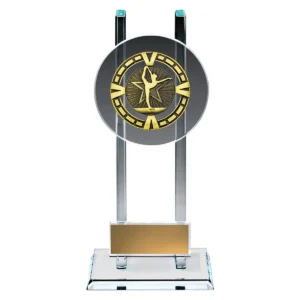 Glass varsity - gymnastics with metal / glass construction
