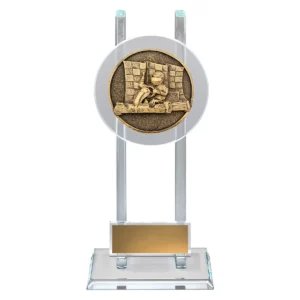 Gold go kart spartan glass with glass construction