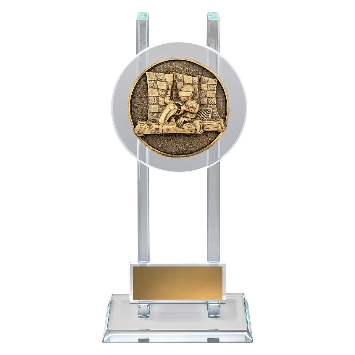 Gold go kart spartan glass with glass construction
