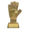 a1430c-gold Gold goalie glove with resin construction