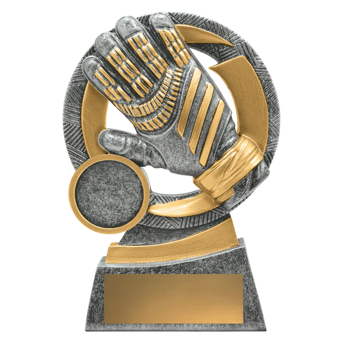 a3604a-silver Silver goalie mirage with resin construction