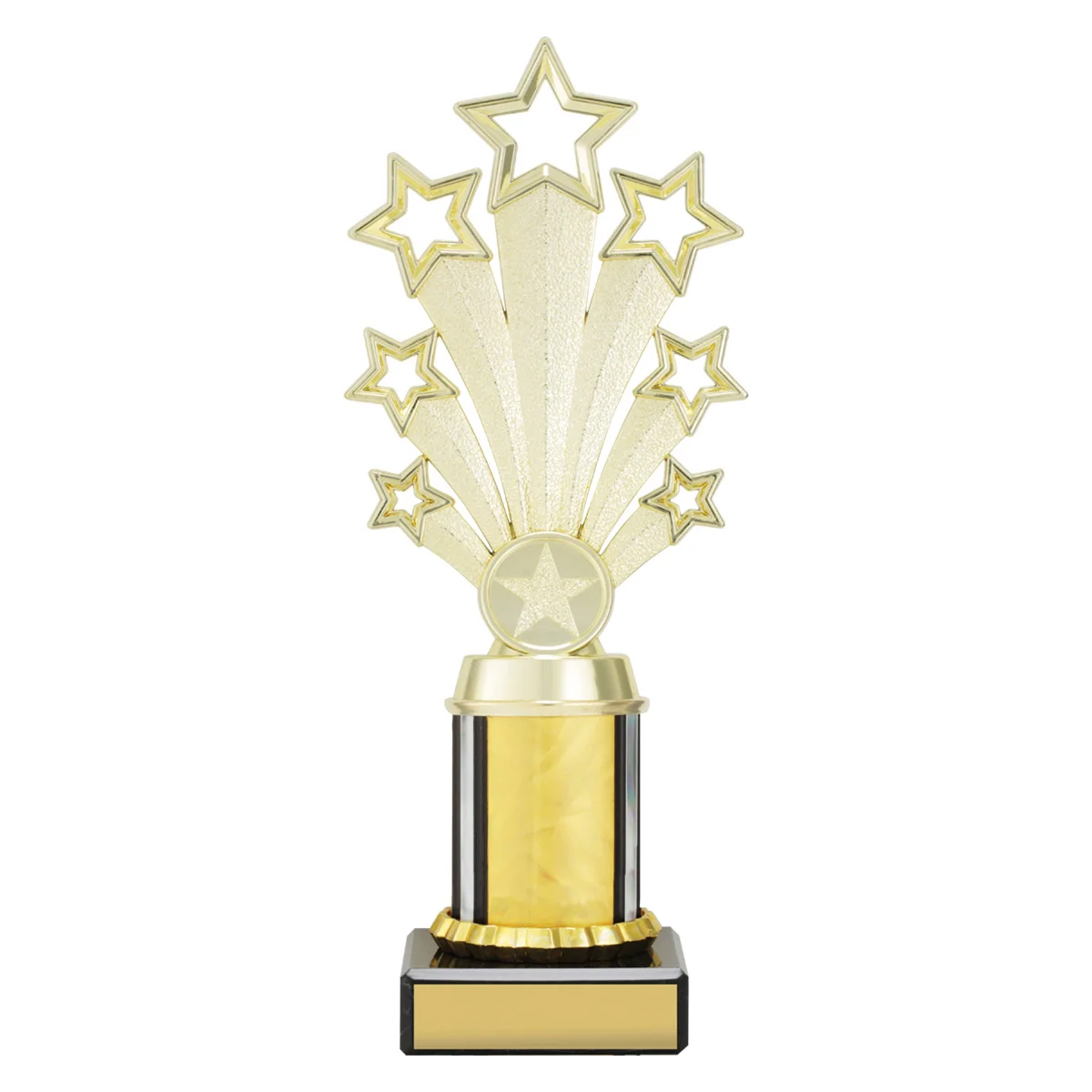 fan05b-gold Gold gold fanfare with plastic / marble construction