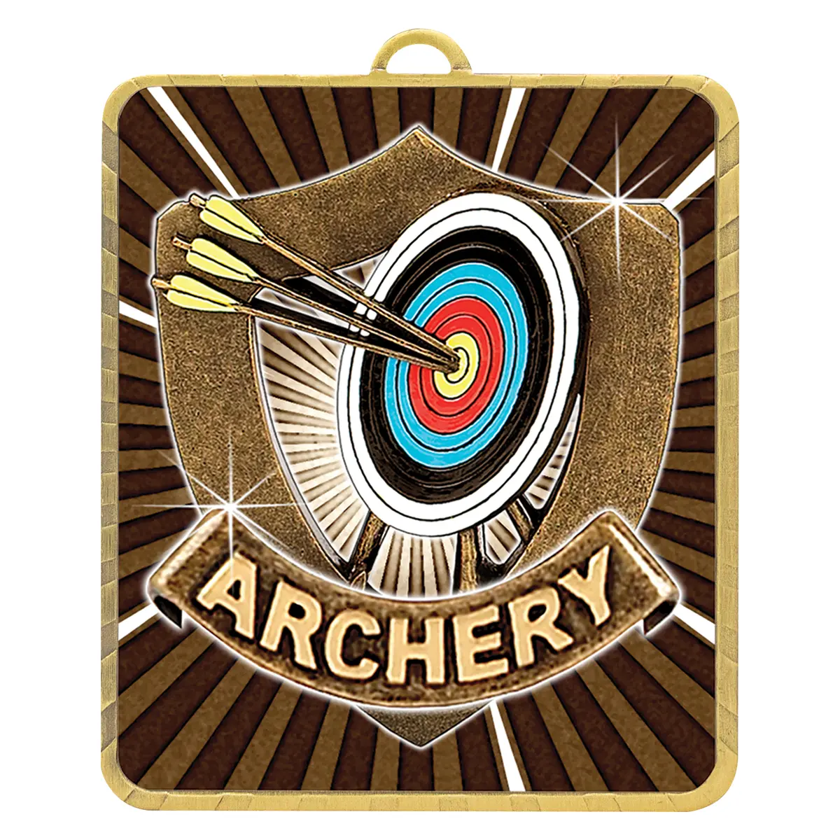 Gold gold lynx medal - archery with metal construction