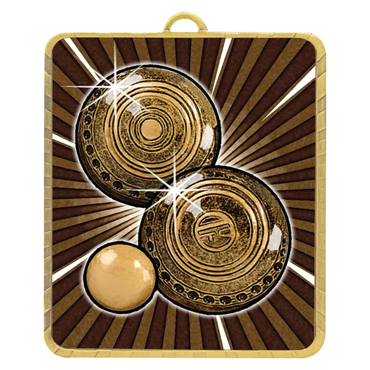 Gold gold lynx medal - bowls with metal construction