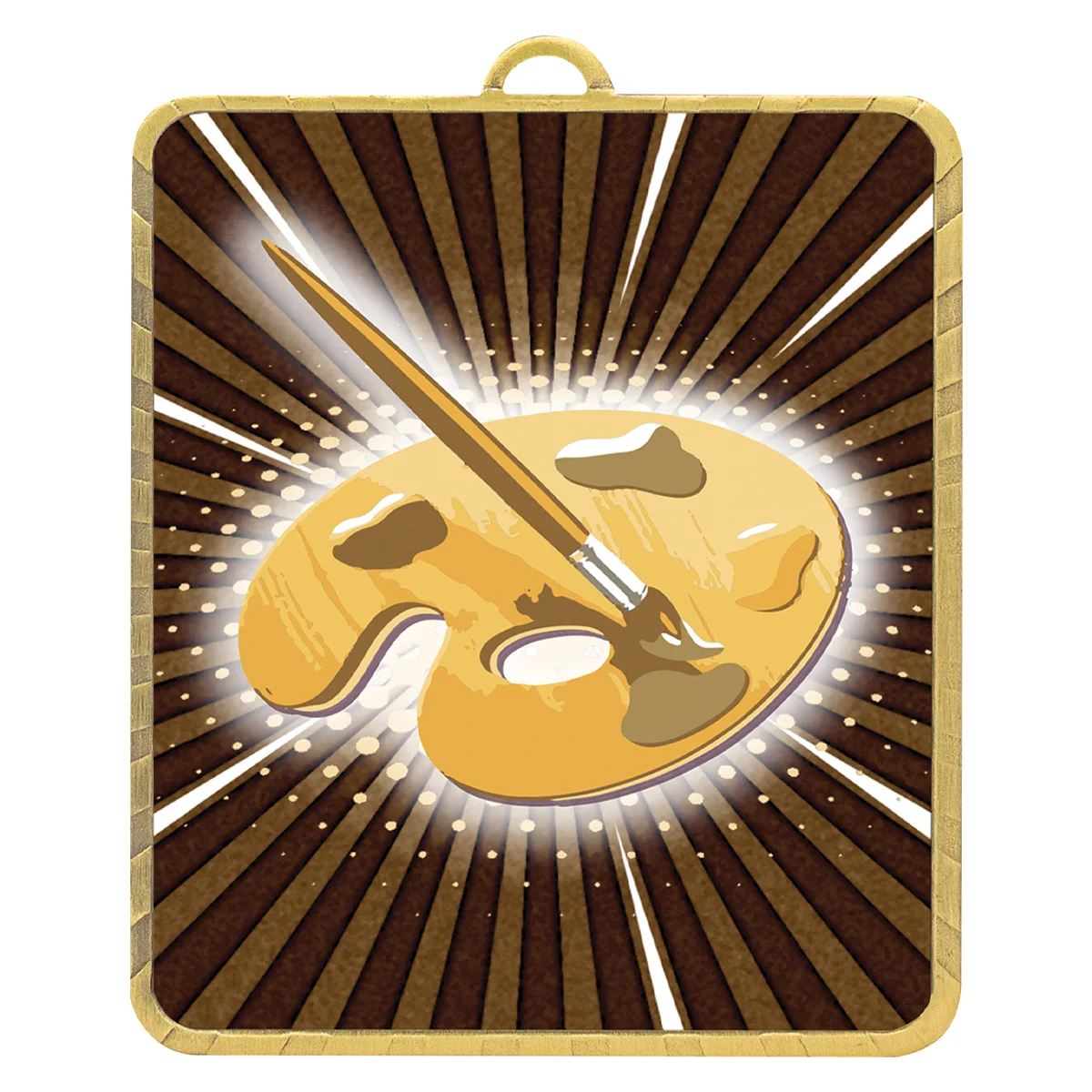 Gold gold lynx medal - visual arts with metal construction