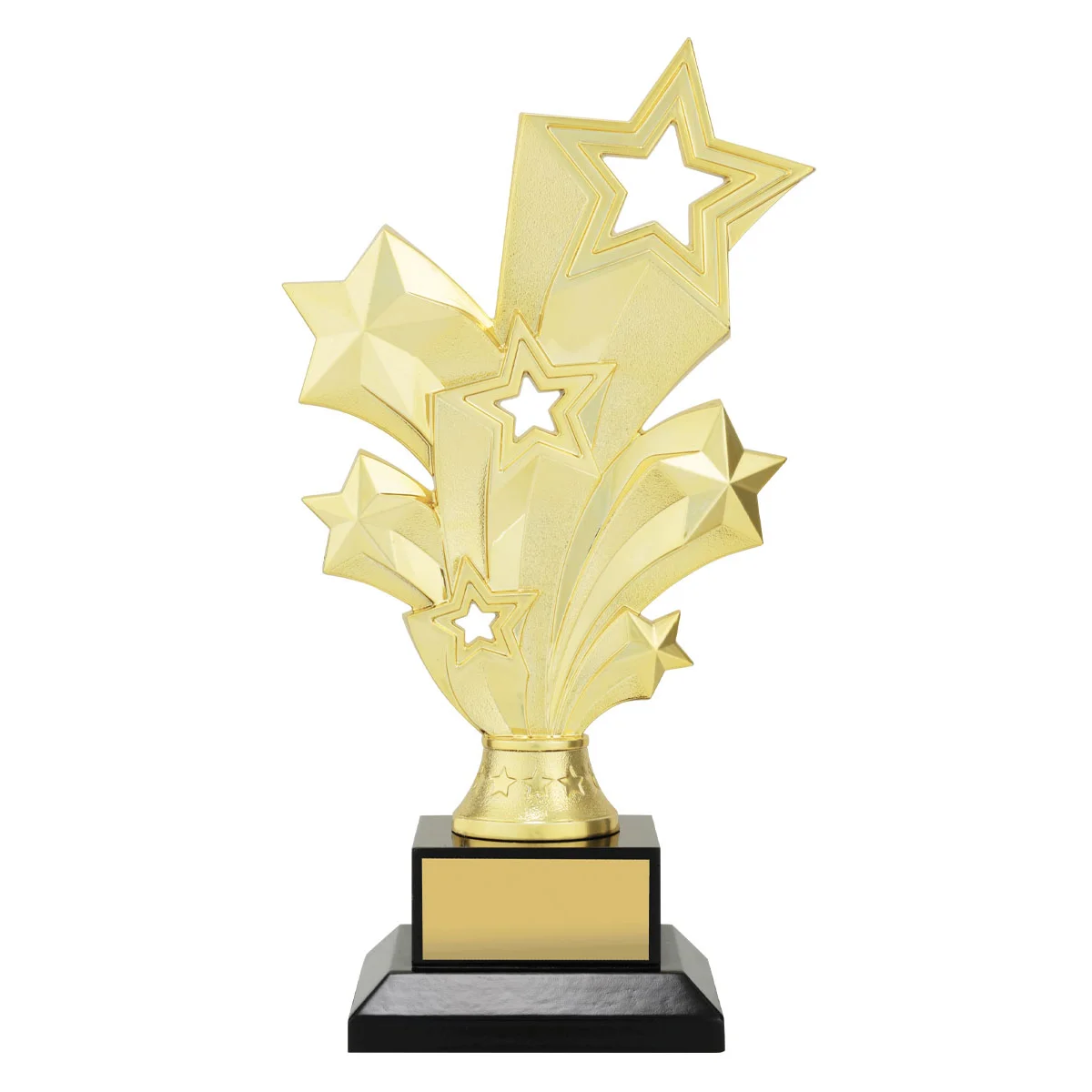 x508a-gold Gold gold starburst with plastic / timber construction