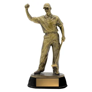 Gold golf celebration with resin construction