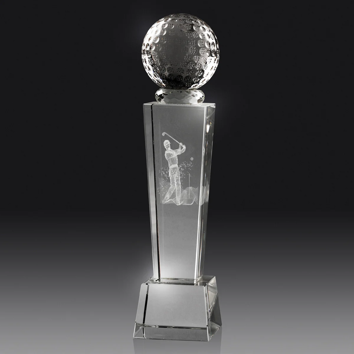 gw448m-grey-bg Golf crystal hologram tower with crystal construction