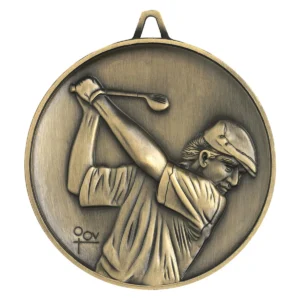 Gold golf heavyweight with metal construction