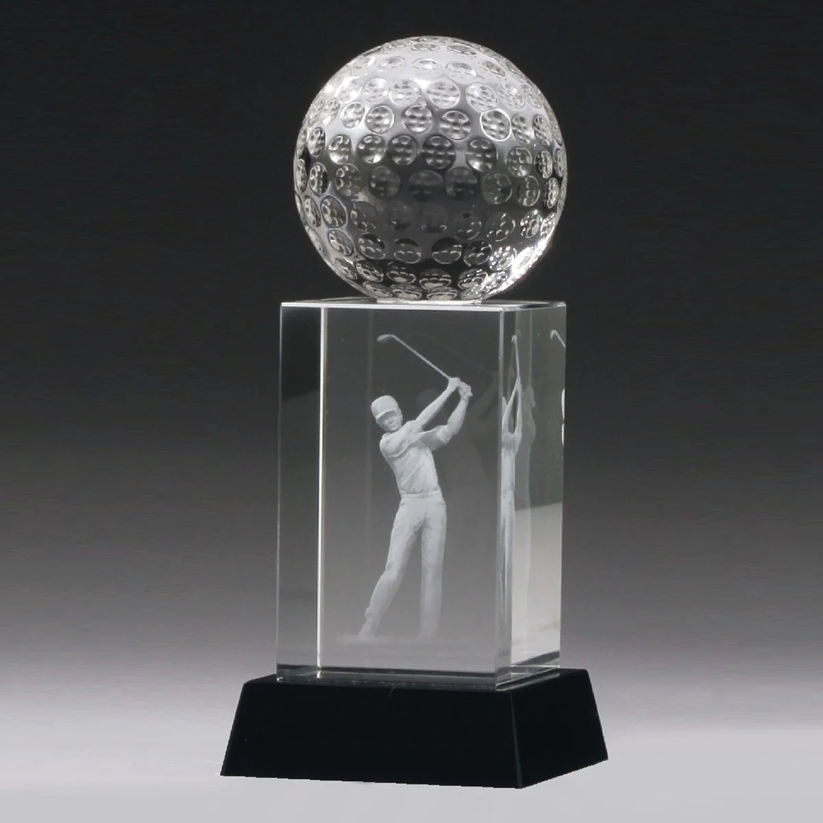 ch448-grey-bg Golf hologram with crystal construction