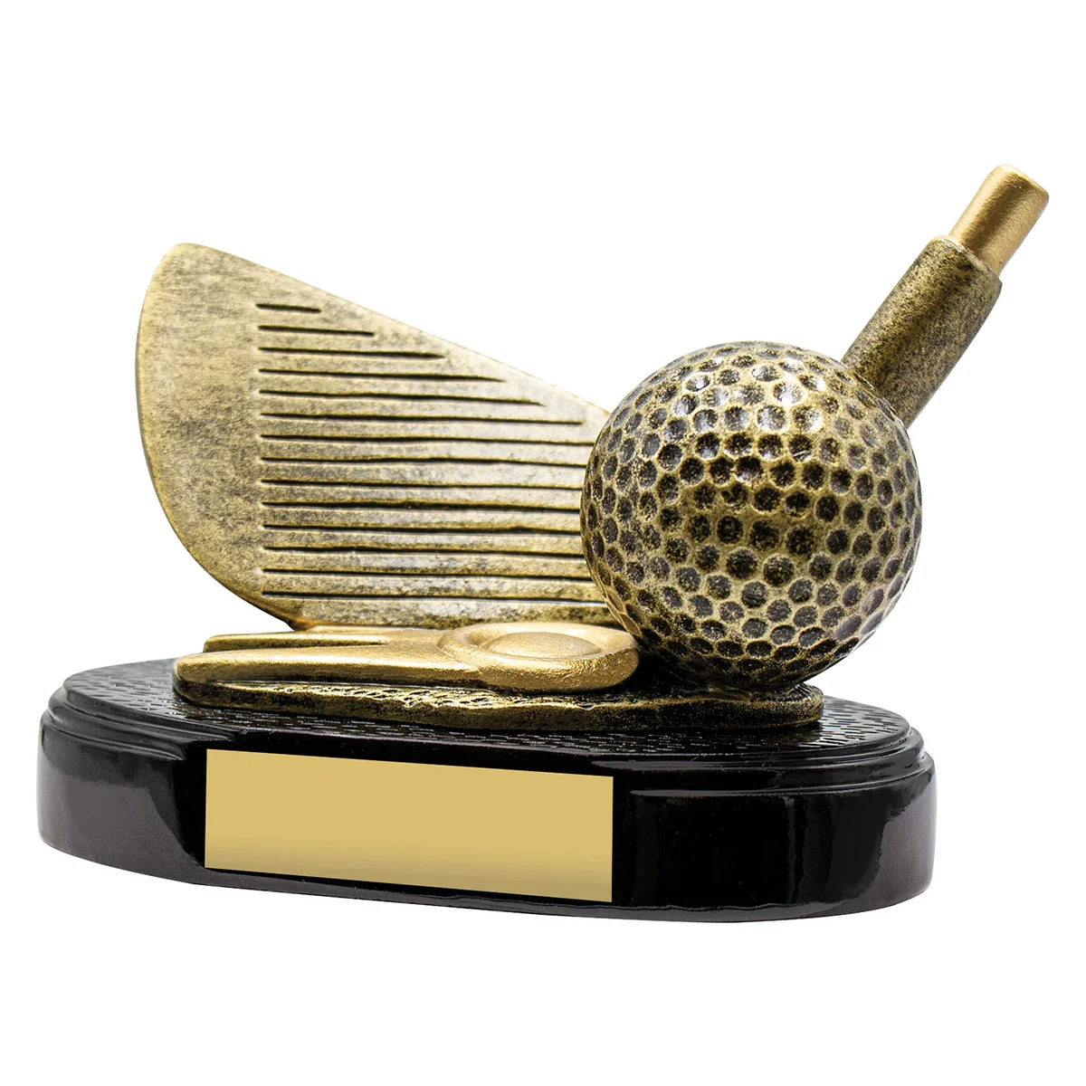 Gold golf - mini iron with resin construction